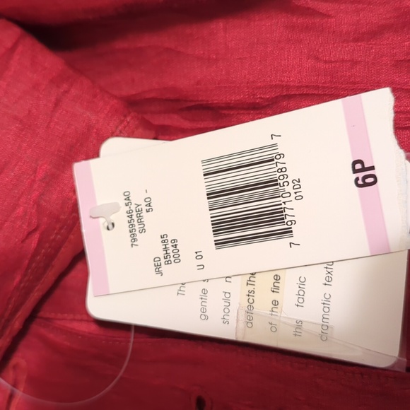 HP❤️🔥🆕️Jones NY Crepe Linen blend shirt - Picture 6 of 7